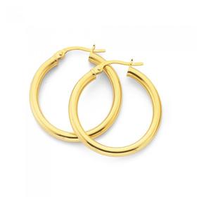 9ct-20mm-Polished-Hoop-Earrings on sale