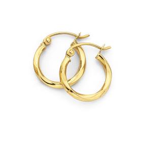 9ct-Gold-Small-Hoop-Earrings on sale