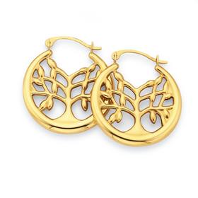 9ct-Gold-Tree-of-Life-Earrings on sale