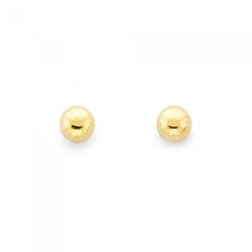 9ct-Gold-25mm-Ball-Stud-Earrings on sale