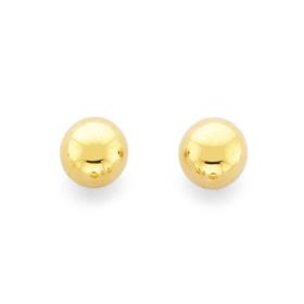 9ct-Gold-5mm-Ball-Studs on sale