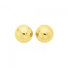 9ct-8mm-Half-Dome-Stud-Earrings on sale