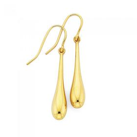 9ct-Gold-Tear-Drop-Earrings on sale