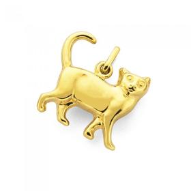 9ct-Gold-Cat-Charm on sale