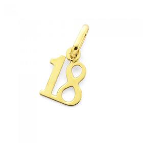 9ct-Gold-No18-Charm on sale