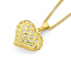 9ct-Gold-Heart-Pendant on sale