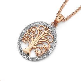 9ct-Gold-Two-Tone-Pendant on sale