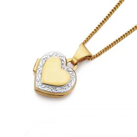 9ct-Gold-Heart-Scroll-Locket on sale