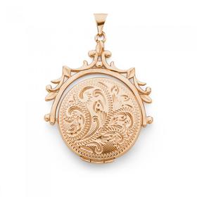 9ct-Gold-Rose-Gold-20mm-Spinner-Locket on sale