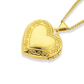 9ct-Gold-Heart-Locket on sale