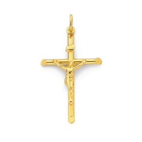 9ct-Gold-Large-Crucifix-Pendant on sale