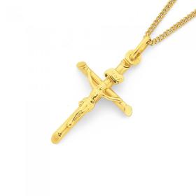 9ct-Gold-26mm-Crucifix-Pendant on sale
