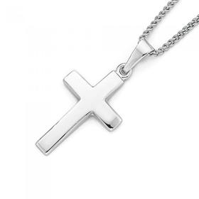 9ct-White-Gold-Cross-Pendant on sale