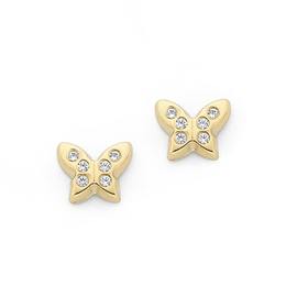 9ct-Gold-Cubic-Zirconia-Studs on sale