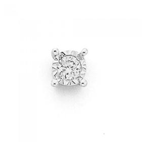 9ct-Gold-Diamond-Single-Stud-Gents-Earring on sale