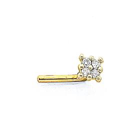 9ct+Gold%2C+Diamond+Invisable+Setting+Nose+Stud