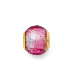 9ct-Gold-Pink-Murano-Bead on sale