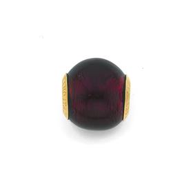 9ct-Gold-Purple-Murano-Bead on sale