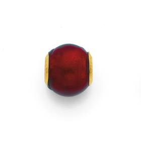 9ct-Gold-Red-Murano-Bead on sale