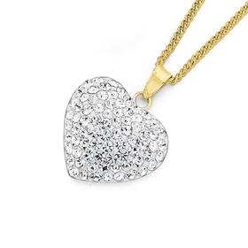 9ct-Gold-Crystal-I-Love-You-Heart-Pendant on sale