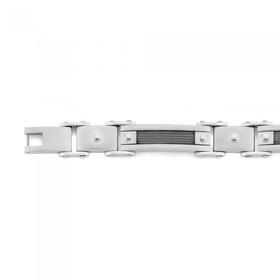 Stainless-Steel-Black-Bar-Bracelet on sale