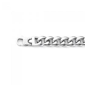 Stainless-Steel-22cm-Heavy-Curb-Bracelet on sale