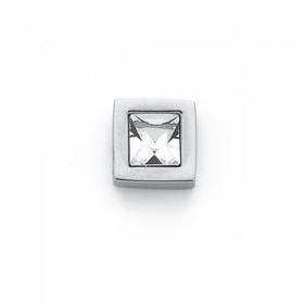 Steel-Square-Bezel-Cubic-Zirconia-Stud on sale