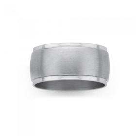 Steel-Half-Round-Satin-Ring on sale