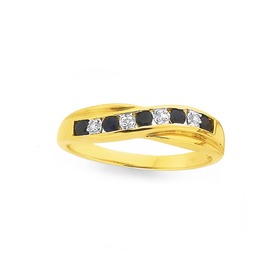 9ct+Gold%2C+Sapphire+%26amp%3B+Diamond+Crossover+Band