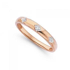 9ct-Rose-Gold-Diamond-Band on sale