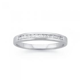 9ct-White-Gold-Diamond-Anniversary-Ring on sale