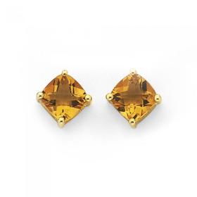 9ct-Gold-Citrine-Studs on sale