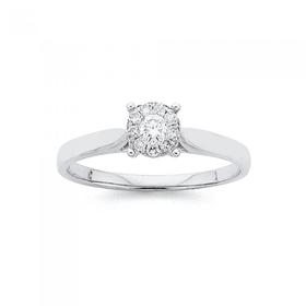 9ct-White-Gold-Diamond-Ring on sale