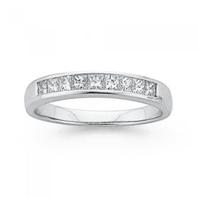 18ct-White-Gold-Diamond-Band on sale