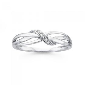 9ct-White-Gold-Diamond-Ring on sale