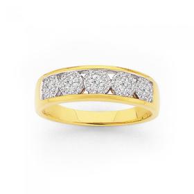 18ct-Gold-Diamond-Band on sale