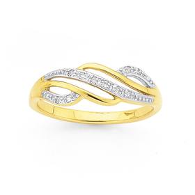 9ct-Gold-Diamond-Ring on sale