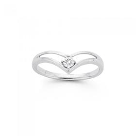 9ct-White-Gold-Diamond-Ring on sale