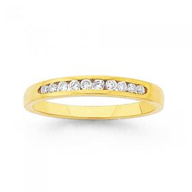 9ct-Gold-Diamond-Band on sale