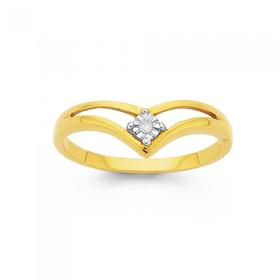 9ct-Gold-Diamond-Dress-Ring on sale