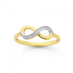 9ct-Gold-Diamond-Ring on sale