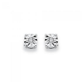 9ct-White-Gold-Diamond-Stud-Earrings on sale