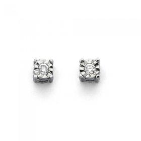 9ct-White-Gold-Diamond-Stud-Earrings on sale