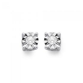 9ct-White-Gold-Diamond-Stud-Earrings on sale