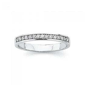 9ct-White-Gold-Diamond-Bead-Set-Band on sale