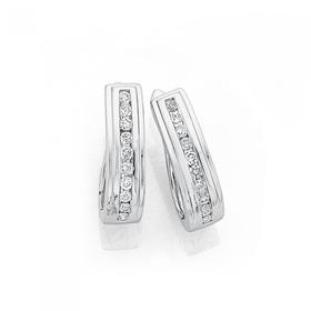 Diamond-Hoop-Earrings on sale