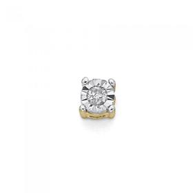 9ct-Gold-Diamond-Stud-Earring on sale