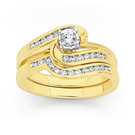 Diamond-Bridal-Ring-Set on sale