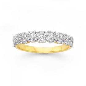 18ct-Gold-Diamond-Band on sale