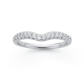 18ct+White+Gold+Curved+Diamond+Anniversary+Band+Total+Diamond+Weight+%3D+0.34ct